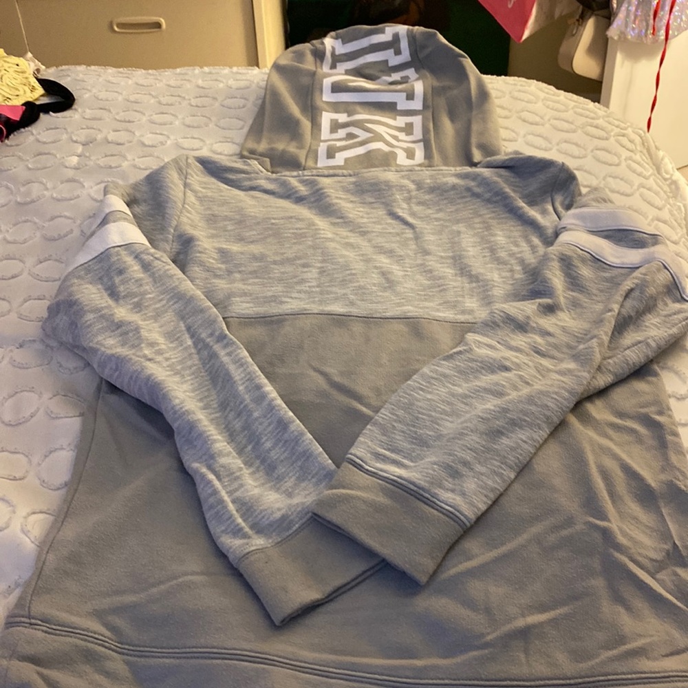 Pink pull over hoodie